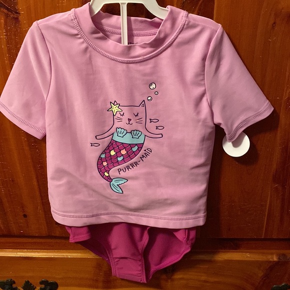 BRAND NEW 2 PIECE BABY SWIMSUIT SIZE 24 MONTHS! NWT! SMOKE FREE HOME! - Picture 4 of 4